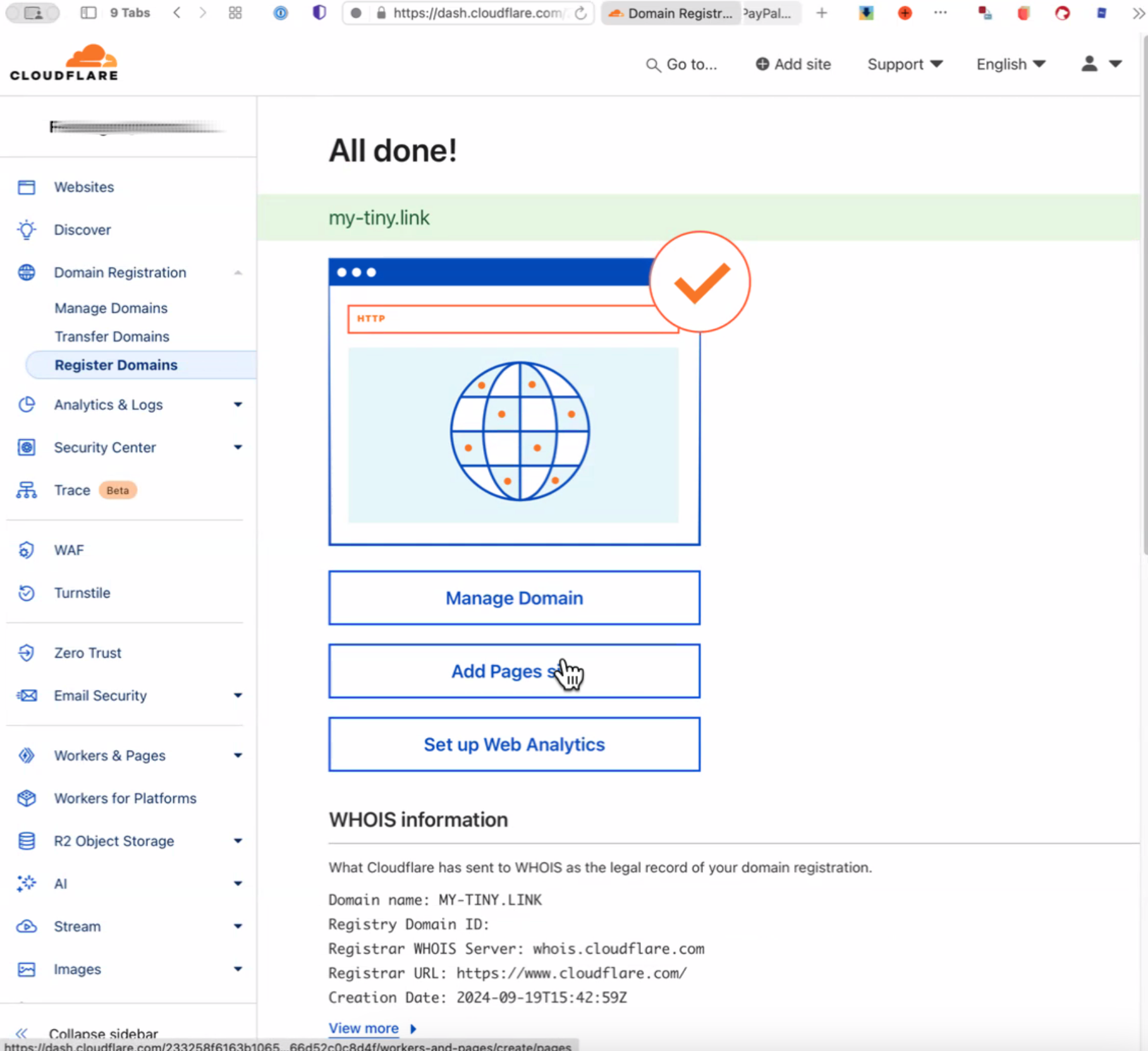 Cloudflare SignUp